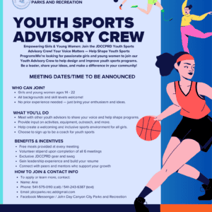 Youth Sports Advisory Crew  Registration